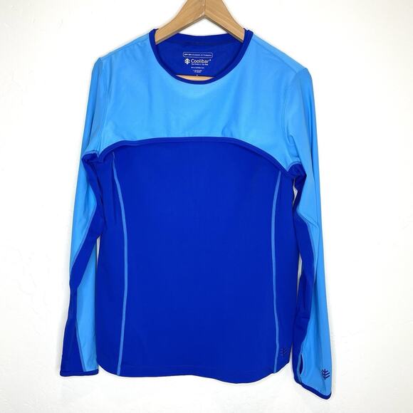 Coolibar Tops - Coolibar 2 Piece Tank Top & Shrug Top Blue Cover-up Athletic Womens Large Set